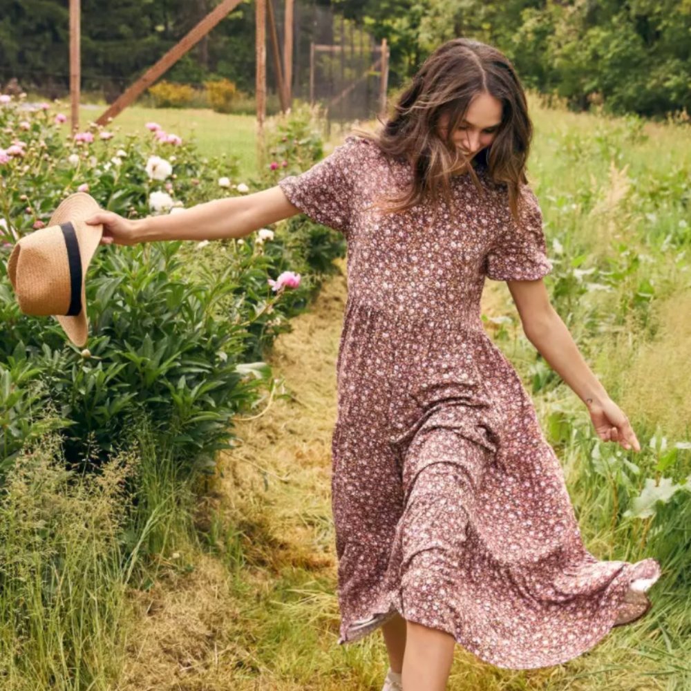 Aerie Garden Party Midi Dress